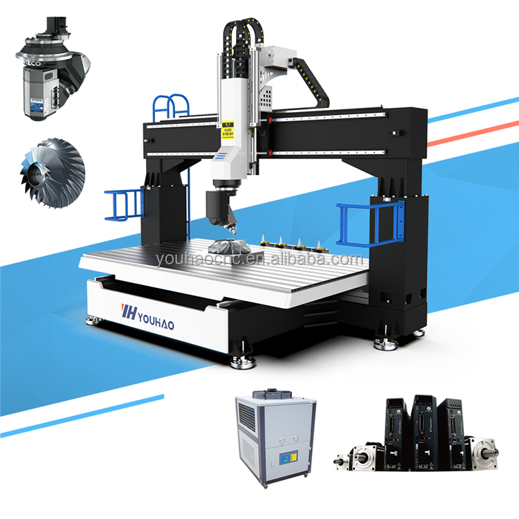 Wood mould and carving woodworking cnc router machine 5 axis