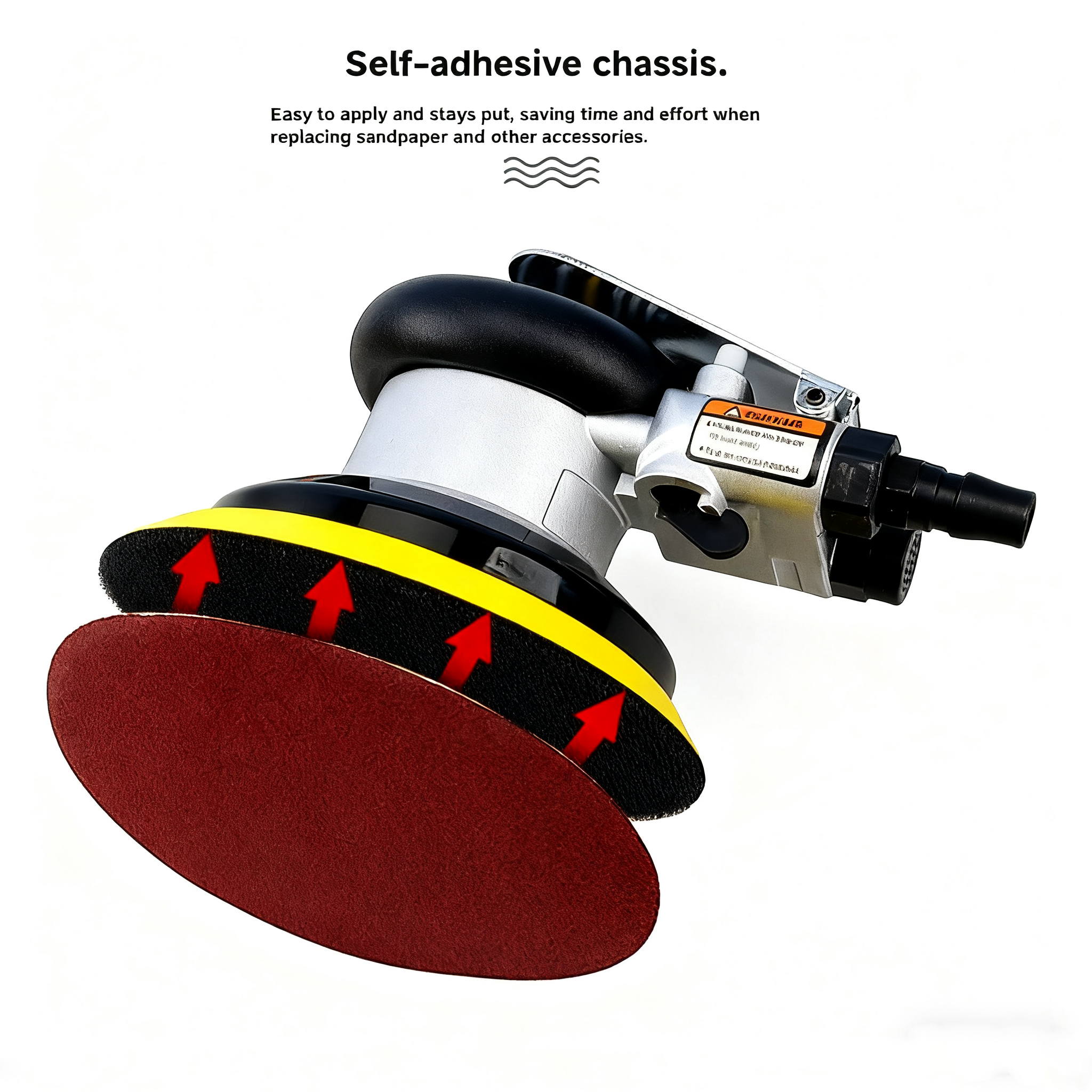 PLM 5-Inch Pneumatic Polisher Car Paint Putty air Pneumatic Eccentric Sander Pneumatic Sanders for Car Use