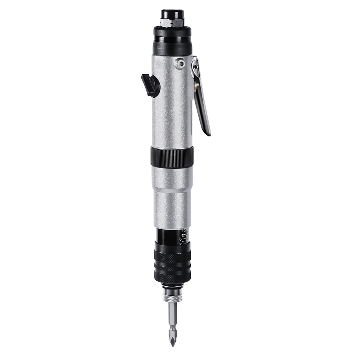 515LD Hand-press Wind Batch Pneumatic Screwdriver Adjustable Torque 0.2-1.5N.m Bi-directional Rear Exhaust M2.2-M4.2 Screw Size