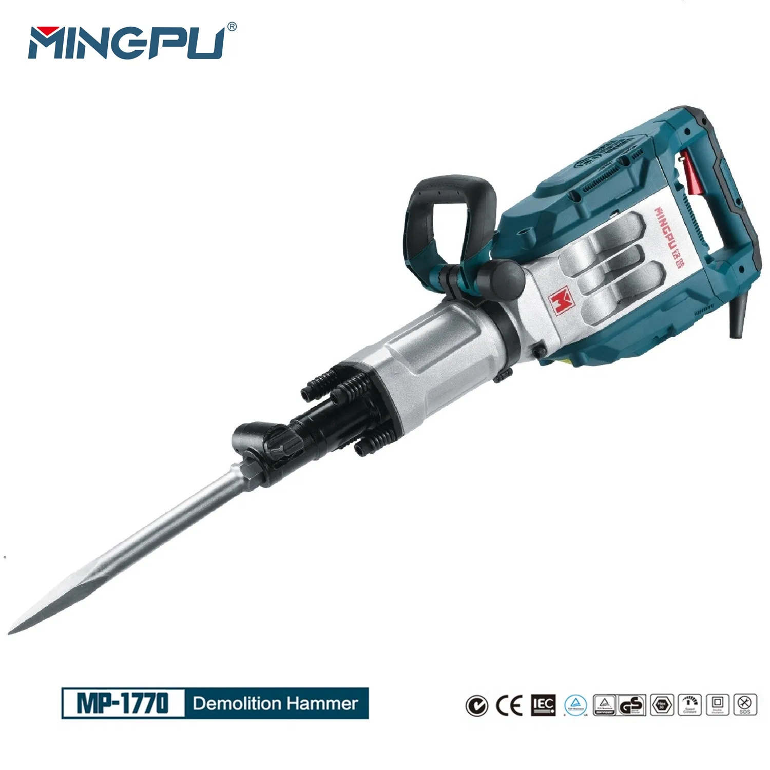 Demolition Hammer Drills 220V Jack Handle Grease Drill Industrial Tools 1700W