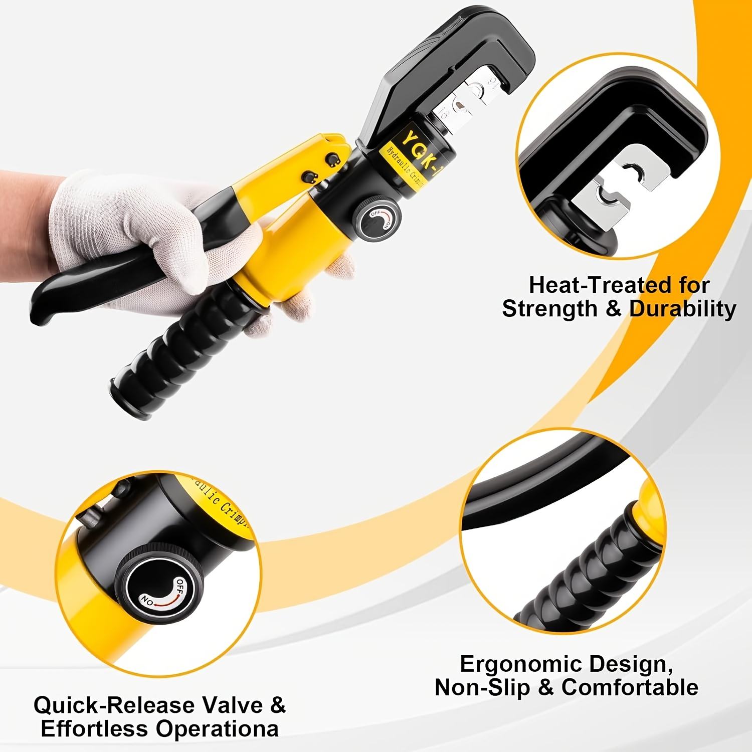 Manual Hydraulic Crimping Pliers YQK-70 Portable Hydraulic Tools Hydraulic Piler Cable Terminal Crimper