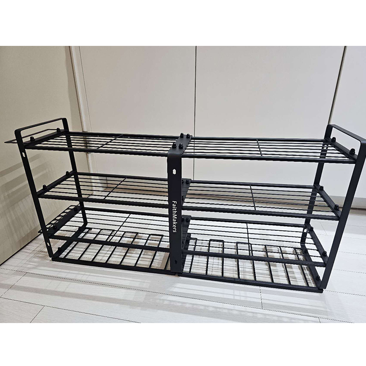 4-Layer Metal Wall-Mounted Power Tool Storage Organizer Garage Utility Rack Holder