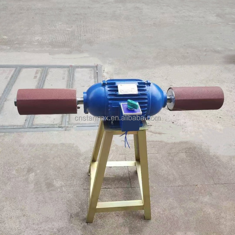 Pneumatic Sponge Drum Sander Wood Sanding Machine For Curved Plywood Edge Polishing With Motor Core Component
