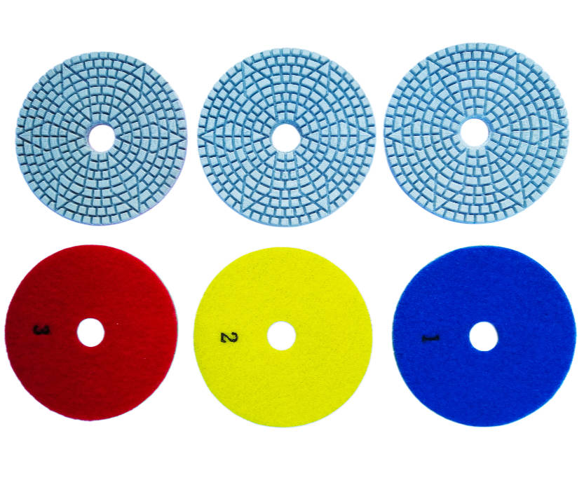 Super Premium 3 Steps Wet and Dry Polishing Pads for Marble, Granite, Quartz, and Engineered Stone