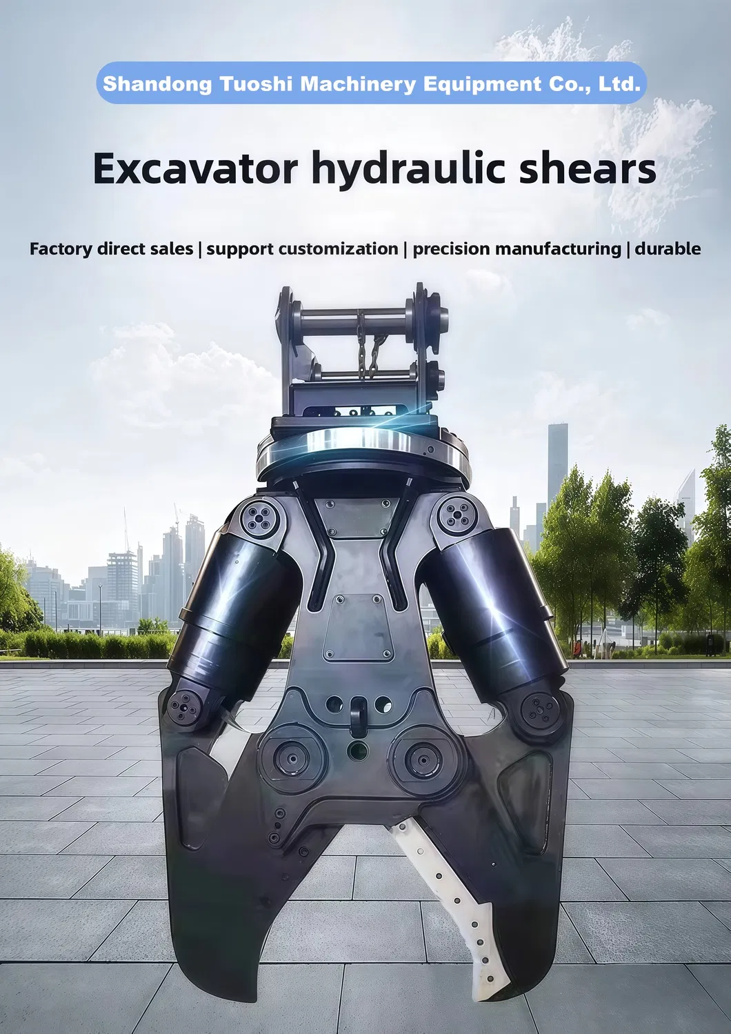 Concrete Steel Bar Excavator Hydraulic Shear Demolition Scrap Cutting Tools