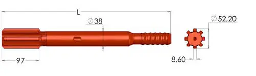 Montabert HC Series Shank Adapter