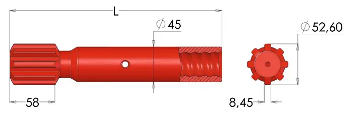 MONTABERT HC 28 Shank Adapter