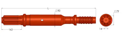HL1500 PE Shank Adapter