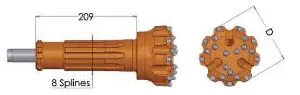 DTH Button Bit Detail