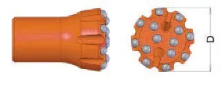T51-102mm Mining Hydraulic Thread Button Rock Drill Bit