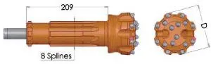 DHD340 DTH Drill Bit