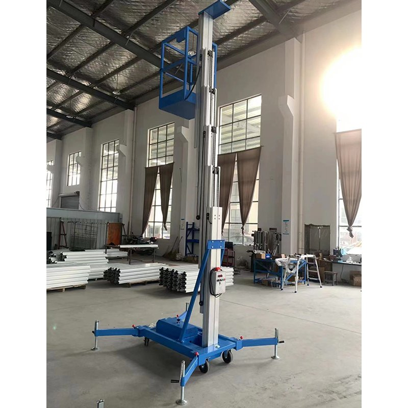 Single Mast Vertical Aluminum Electric Telescopic One Man Lift