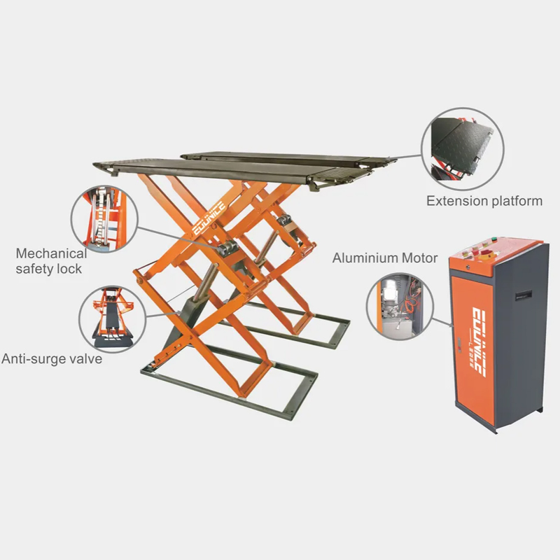 Scissor Car Lift with CE Home Garage Easy Setup Vehicle Service Vehicle Lift Platform