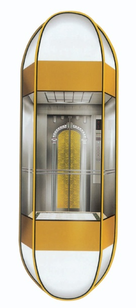 Gearless Sightseeing Passenger Goods Freight Residential Observation Capsule Home Villa Residential Panoramic Glass Elevator Lift