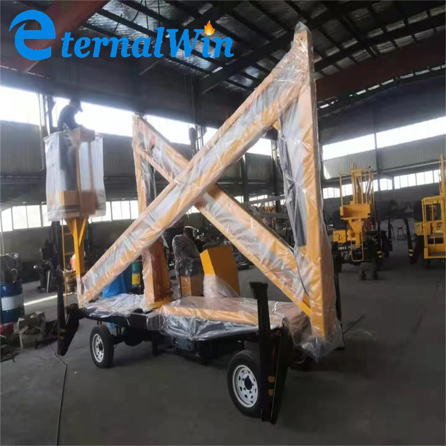 8-16m Self-Propelled Articulating Trailer Lift Boom Lift Aerial Working Lifting Platform with AC Power Diesel Power or Battery Power