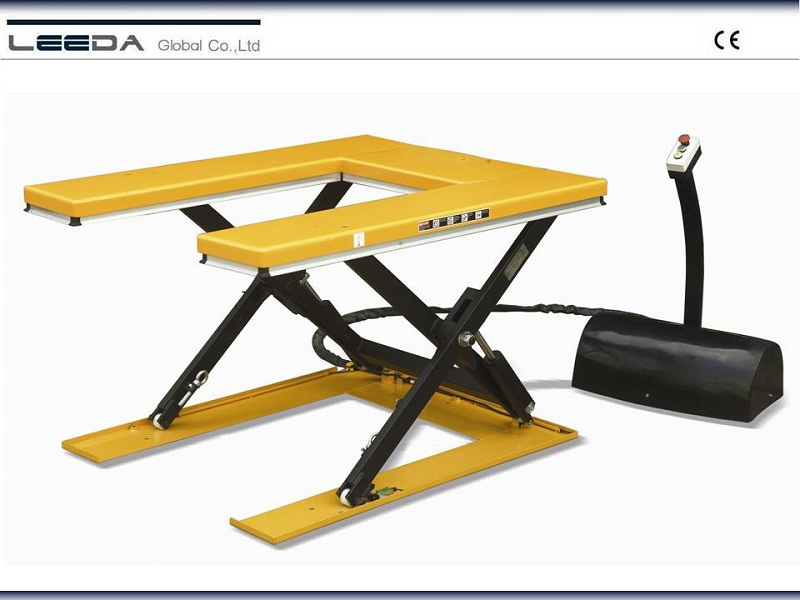 1500kg "U" Low Profile Electric Lift Table Hl-U1500