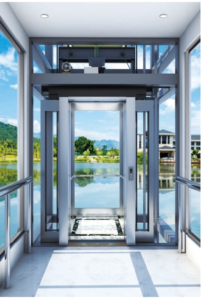 Gearless Sightseeing Passenger Goods Freight Residential Observation Capsule Home Villa Residential Panoramic Glass Elevator Lift