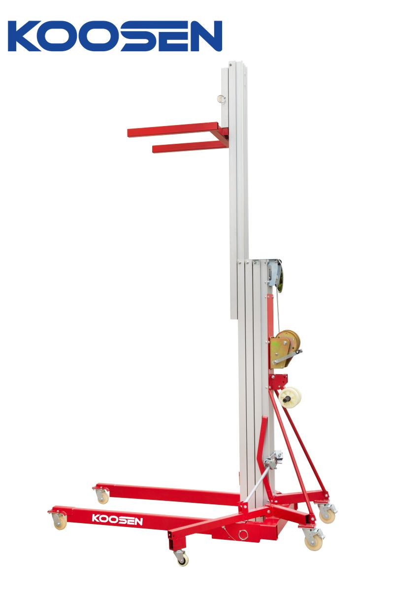 Material Lifting Equipment Manual Man Lift Aluminum Work Platform Lift