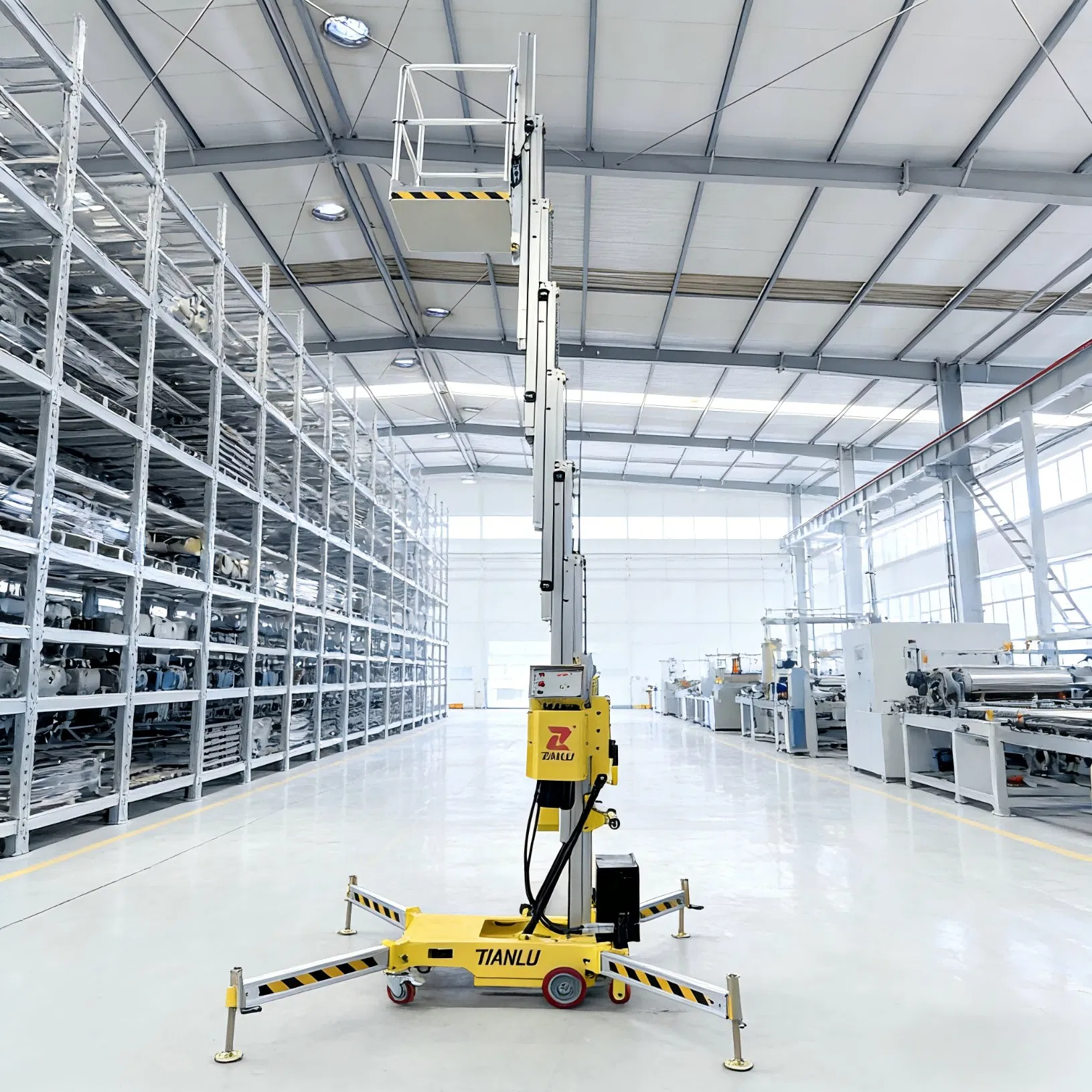 Reliable 5m 6m 8m 10m Single Mast Aluminum Alloy Vertical Lift