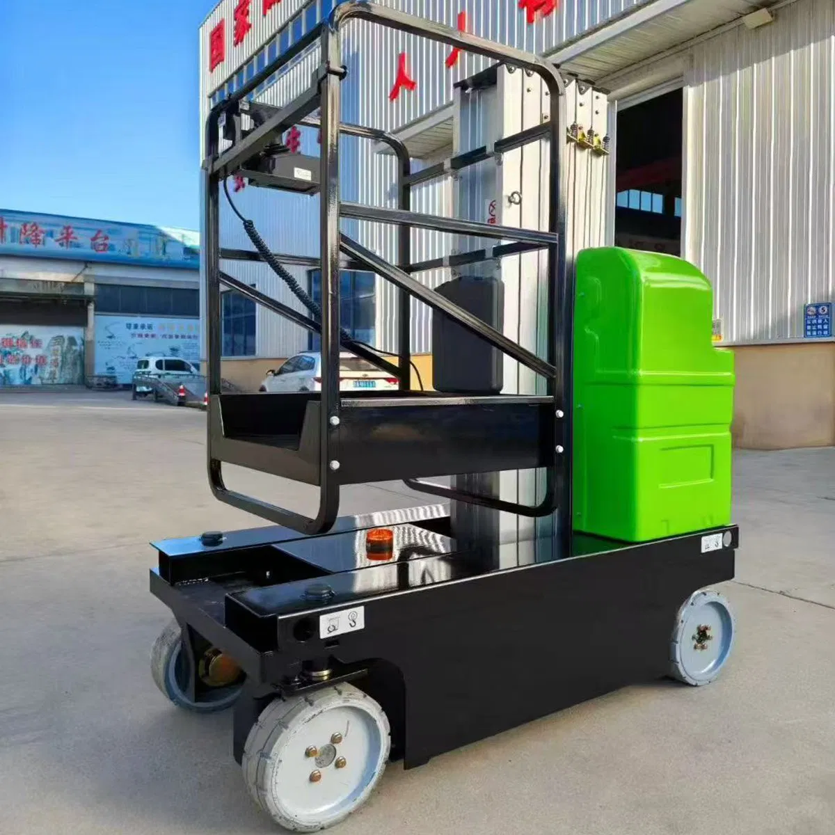 Self Propelled Single Masts Aluminum Alloy Aerial Lift Platform Vertical Platform Lift