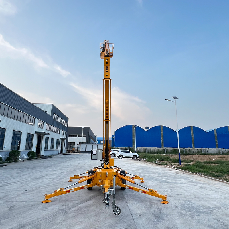 CE 12-24m Trailer-Mounted Towable Articulated Telescopic Spider Lift Man Lift Self-Propelled Electric Hydraulic Aerial Work Platform Cherry Picker Boom Lift