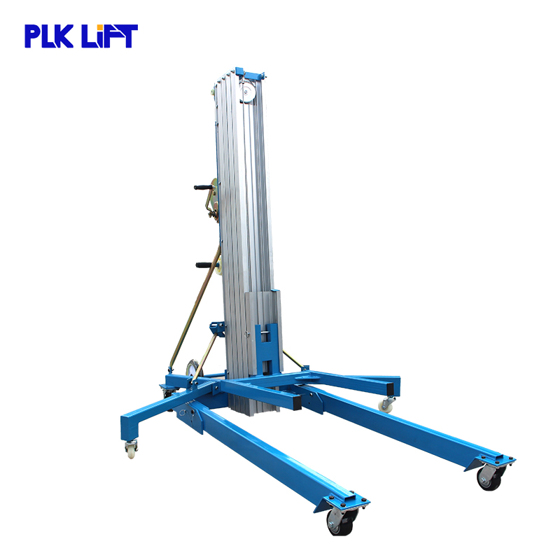 Economical Portable Mobile Aluminum Manual Lift for Material Handing