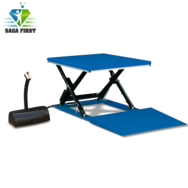 Fixed Scissor Lift Low Profile Hydraulic Lift Table