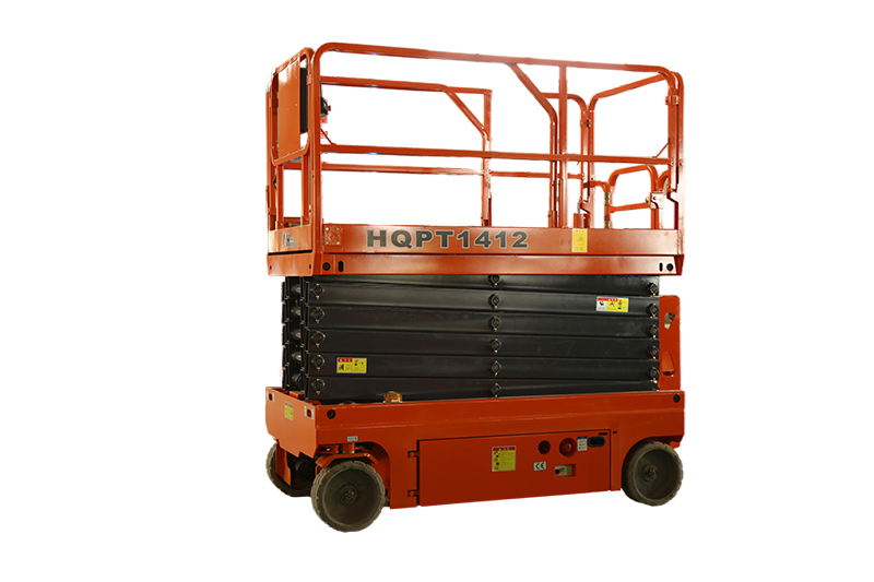 Compact Self-Propelled Hydraulic Scissor Lift for Warehouse Operations, Construction and Maintenance