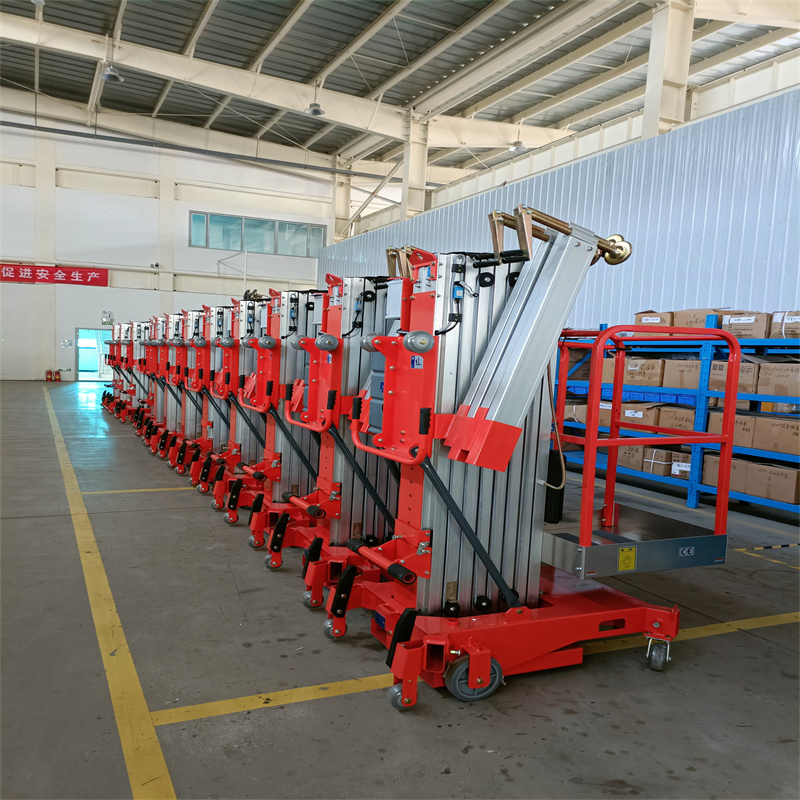 Vertical Mast Lift Self Propelled Aluminum Alloy Type for Indoor Maintenance
