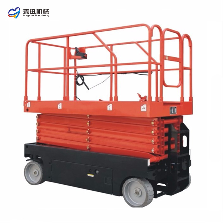 Rough Terrain Electric Diesel Man Lift Tracked Driven Crawler Scissor Lift on Tracks