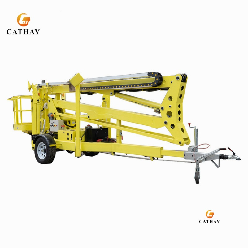 Towable Boom Lift Trailer Mounted Boom Lift with High Reach Articulating Arm