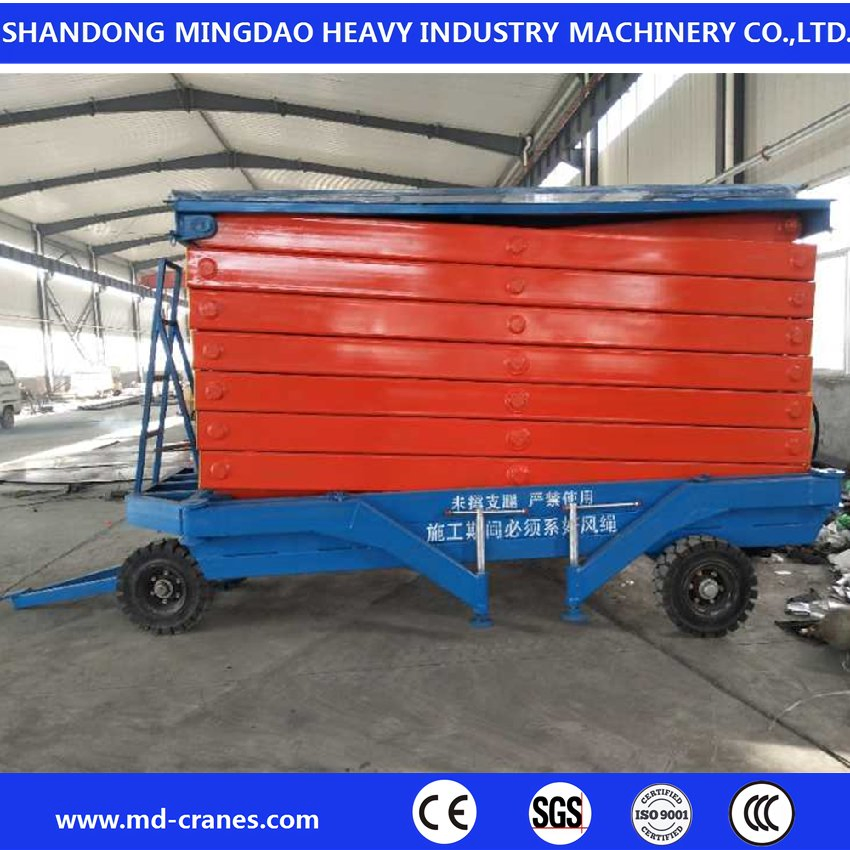 Mobile Personal 500kg Aerial Work Platform Electric Mini Scissor Lift Table