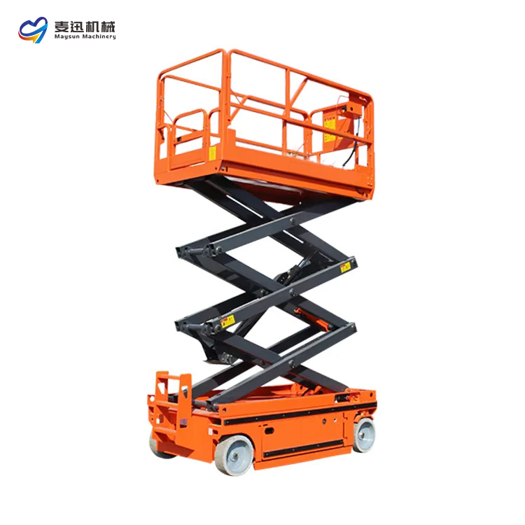 Rough Terrain Electric Diesel Man Lift Tracked Driven Crawler Scissor Lift on Tracks