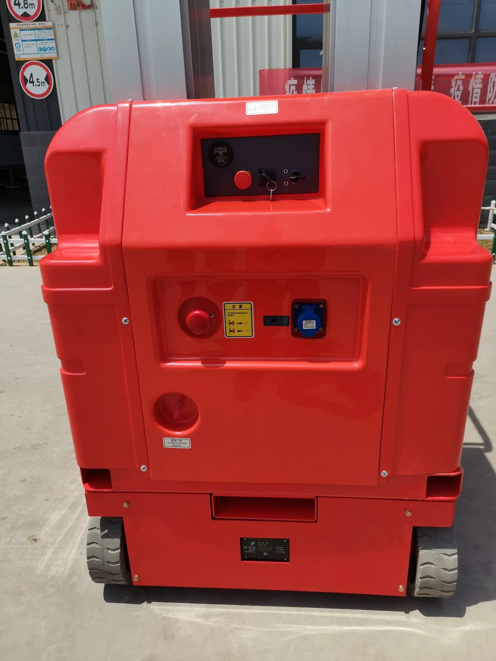 Portable Vertical Hydraulic Ladder Mast Electric Man Aluminum Alloy Lift Platform