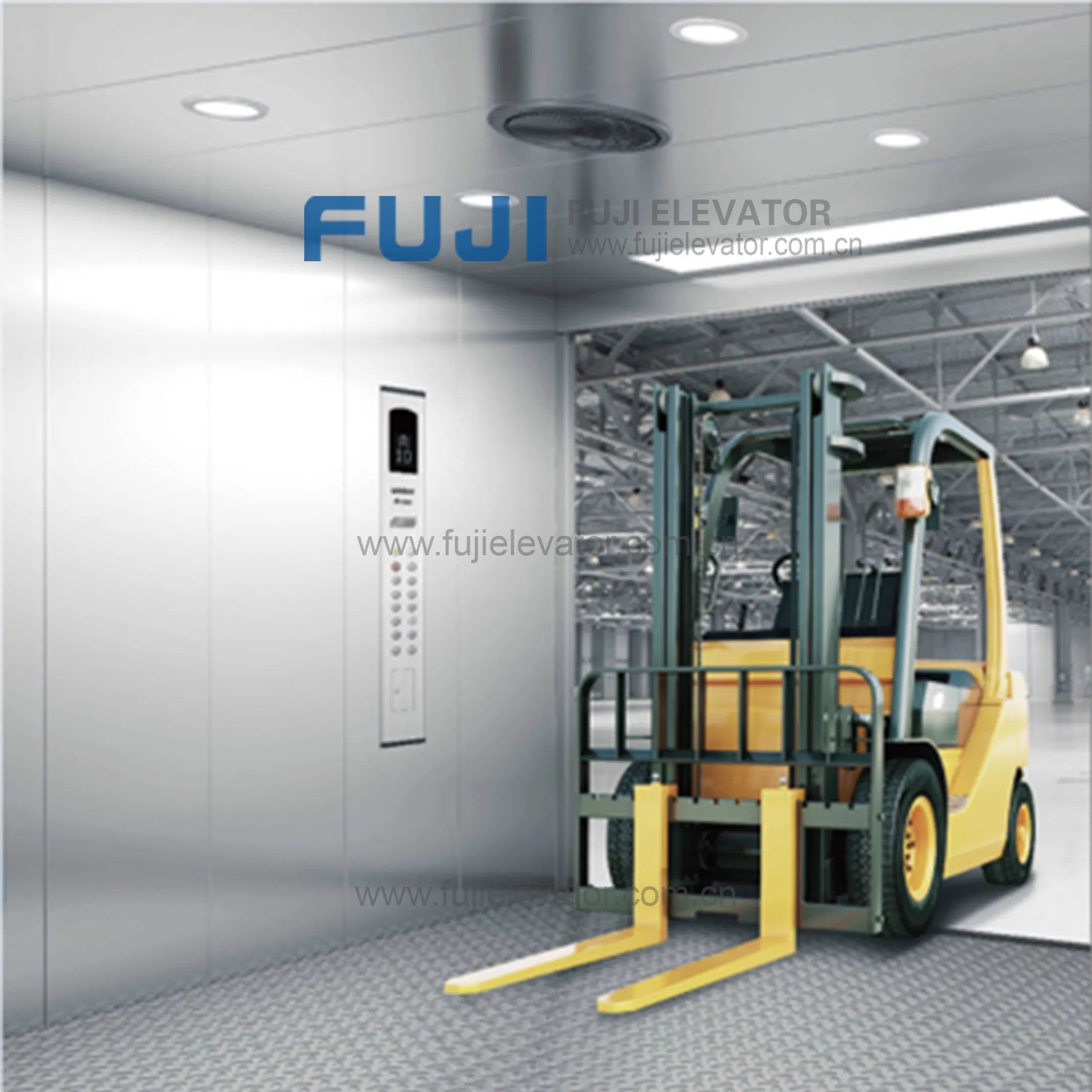 Hydraulic Freight Goods Cargo Material Lifts Elevators Wall Mounted Cargo Lift