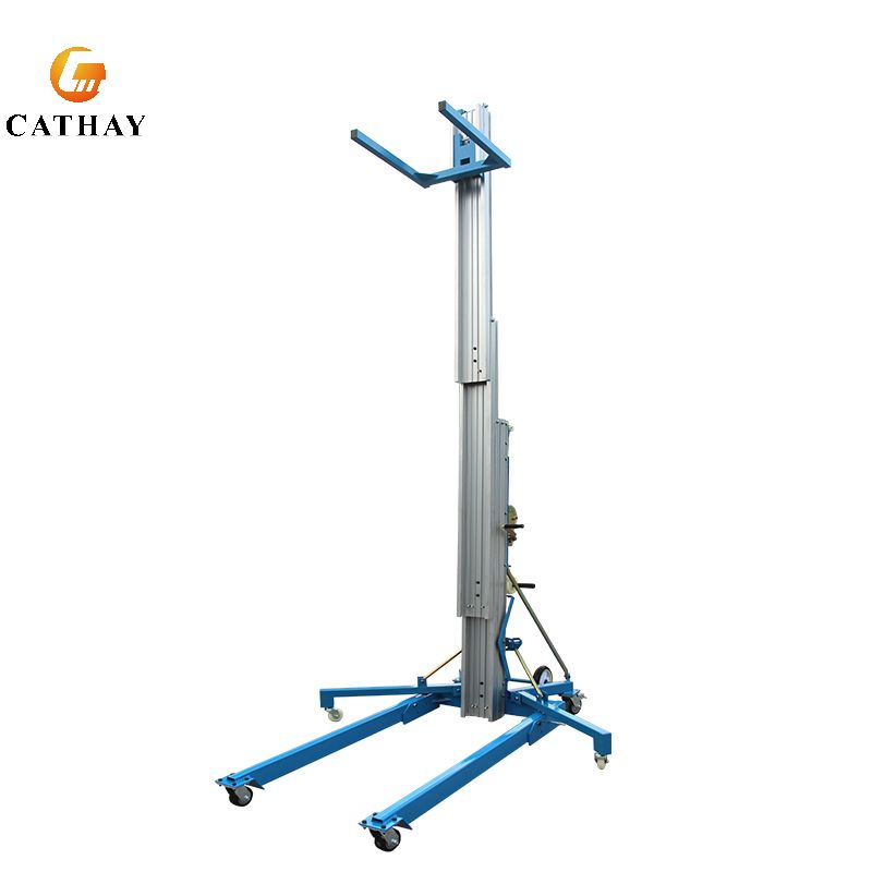 CE Economical Manual Lifting Aluminum Alloy Mast Material Lifts