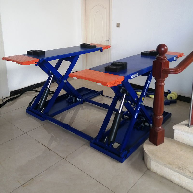 Car Lift with CE Portable Hydraulic Scissor Lift Vehicle Service Shop Equipment Auto Lifter Machine