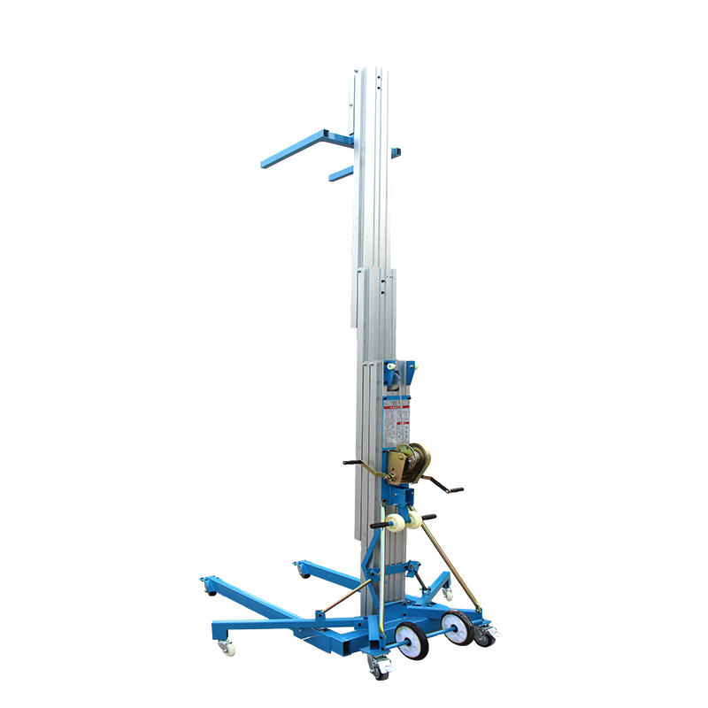 Good Quality Portable Material Lifting Machine Manual Cargo Aluminum Lift