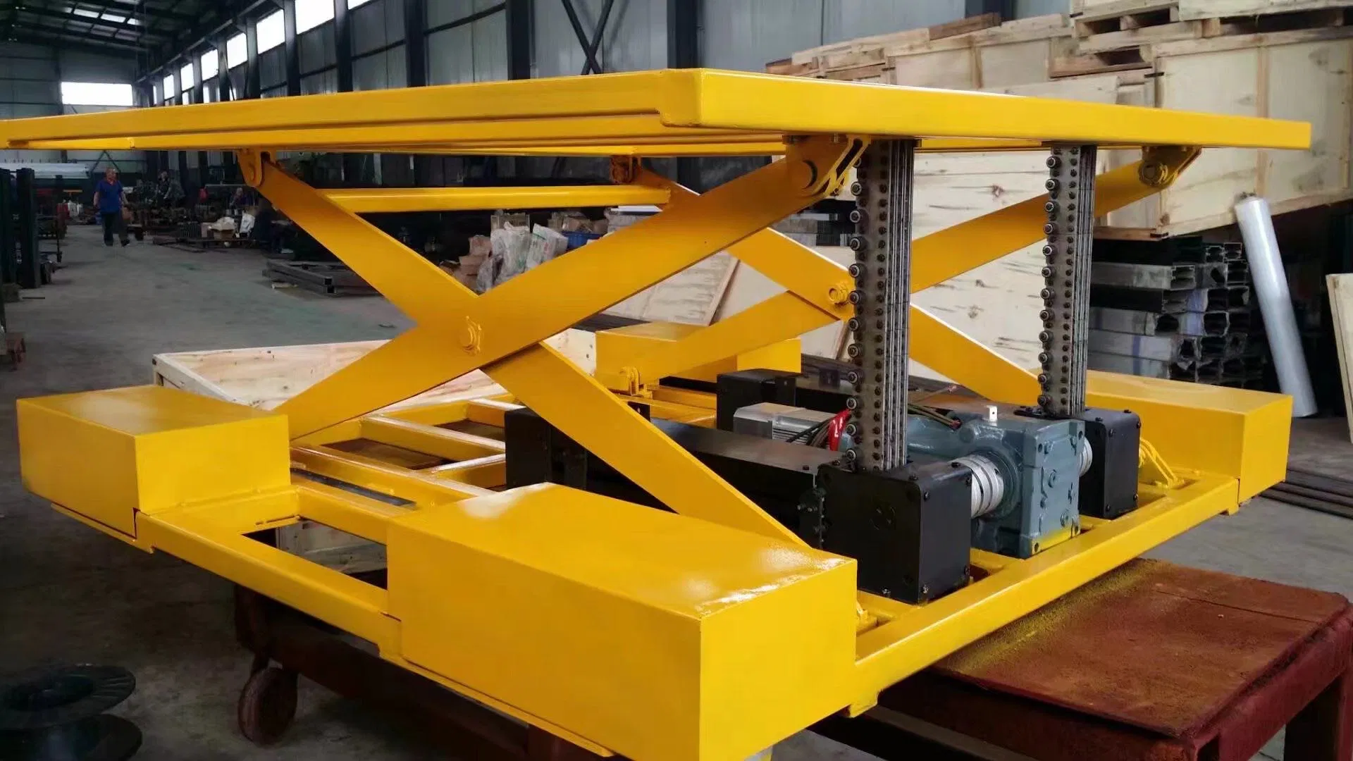3t Single Scissor Rigid Chain Lift Table