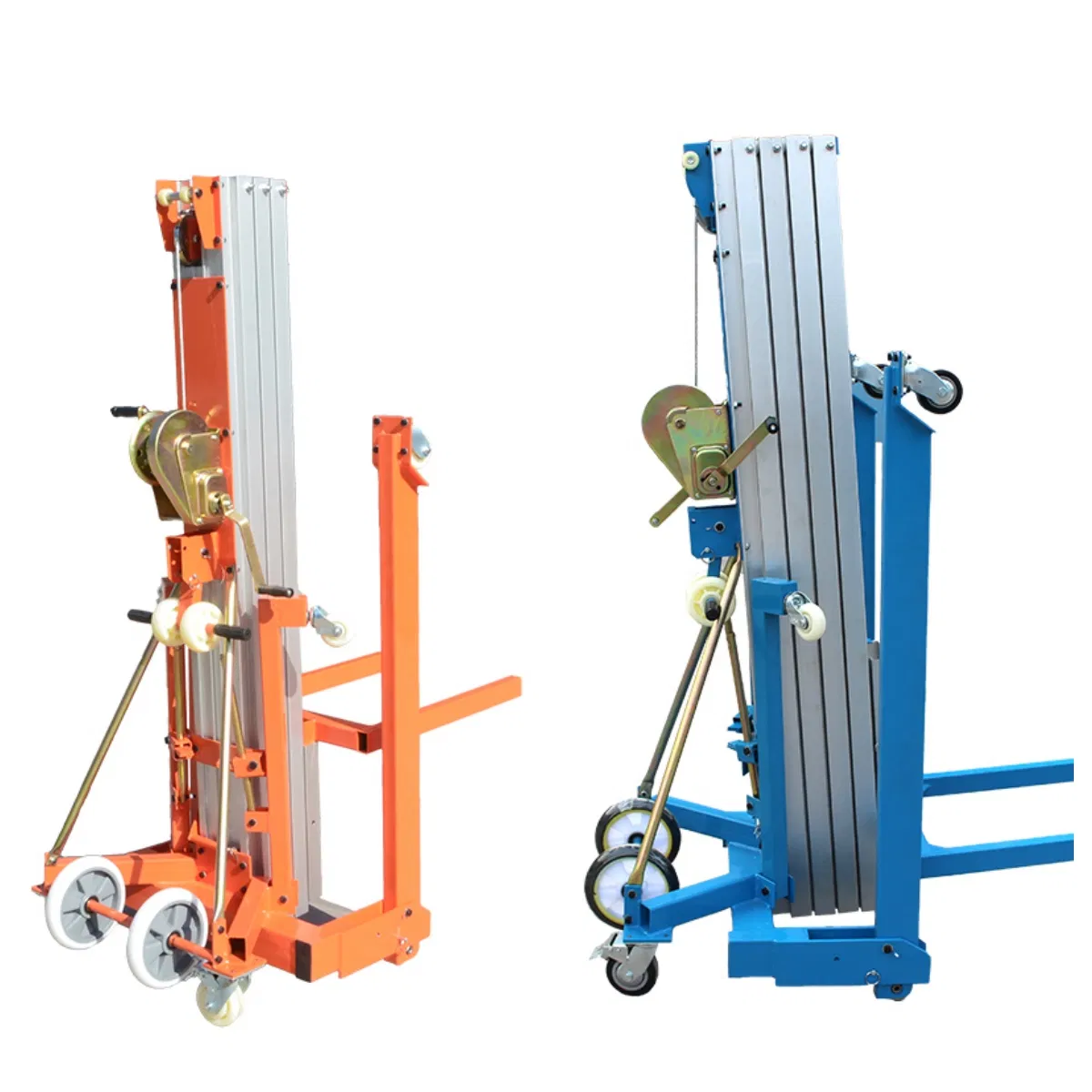 Warehouse Construction Manual Material Lift Stacker Pallet Dolly Stock Lifts 3.5m 5m 7.9m 200kg 400kg for Rent