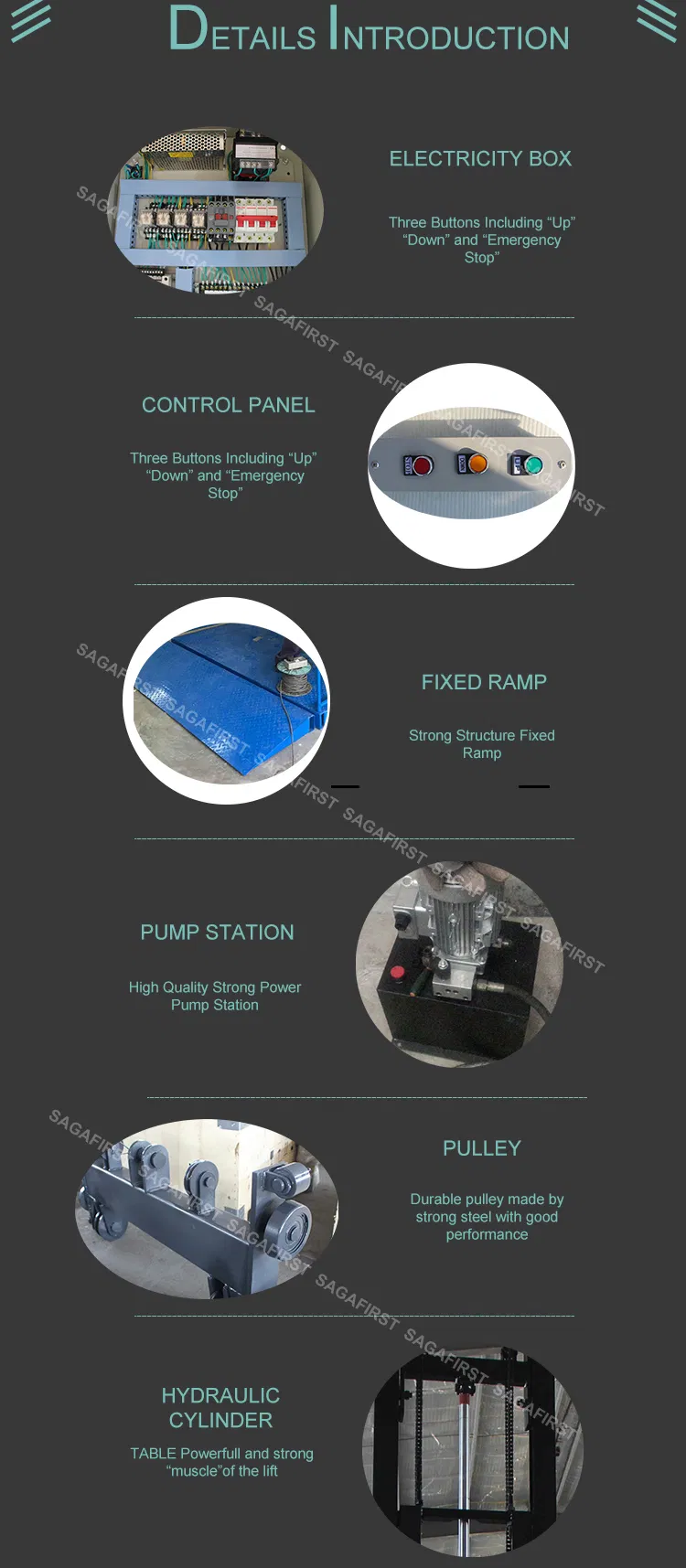 Hydraulic Cargo Lift Structure