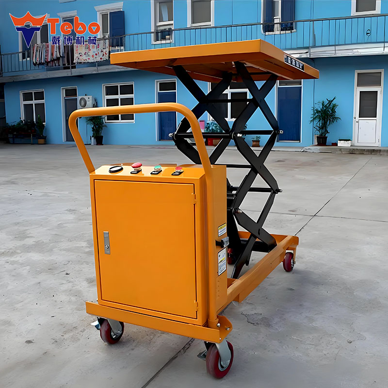 Industrial Hydraulic Scissor Trolley Lift for Warehouse Vehicle Service Operations