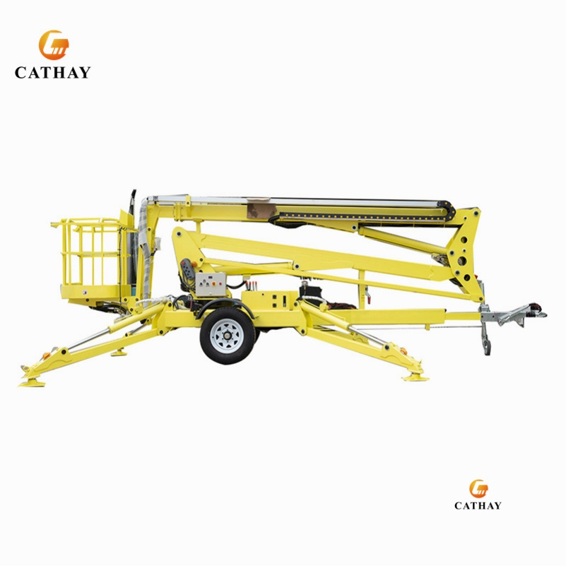 Towable Boom Lift Trailer Mounted Boom Lift with High Reach Articulating Arm