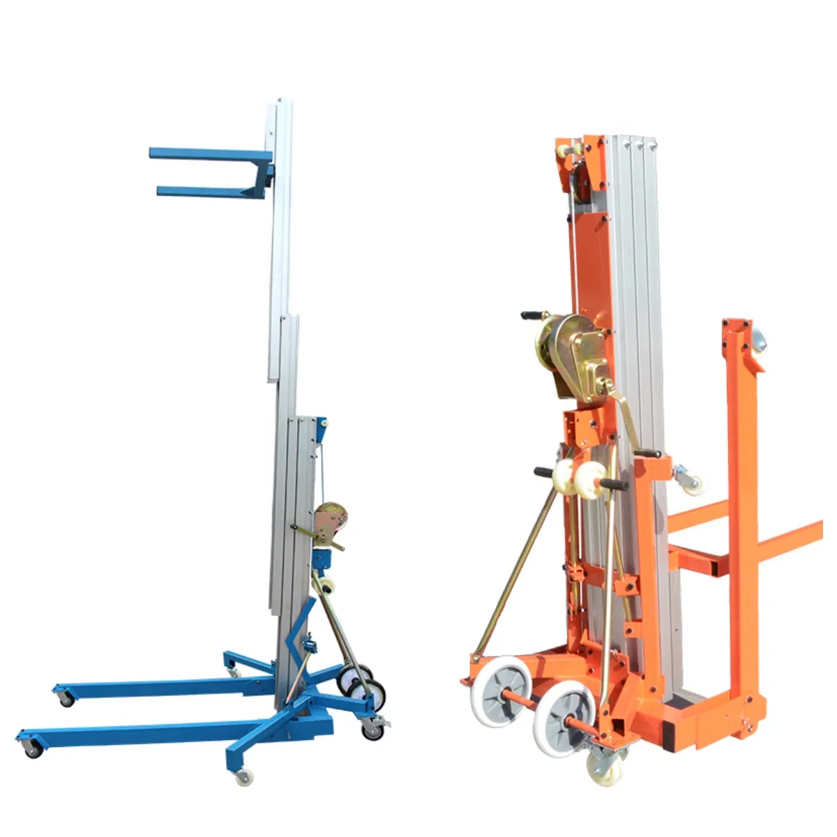2025 New Machine 3.5m 5m 6.5m 7.9m Portable Aluminum Manual Lifter Material Lifts for Lifting Cargo with CE ISO