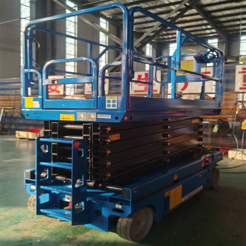 500kg 6m/10m/12m/14m Self-Propelled Battery Powered Electric Aerial Working Platform Table Small Mini Mobile Hydraulic Trailer Scissor Lift with CE