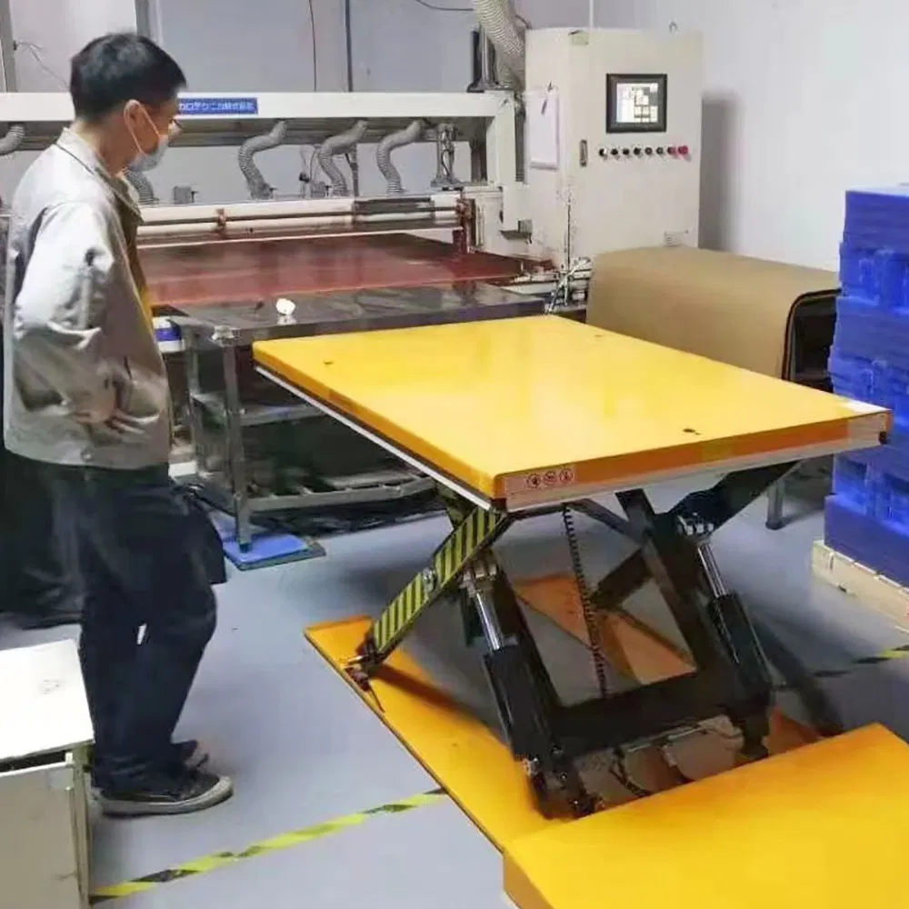 1500kg Electric Low Profile Pallet Lift Table for Efficient Material Handling