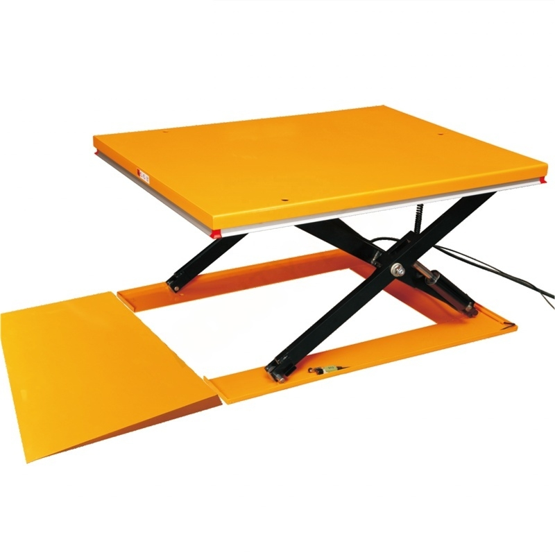 China Lifting Tools Electric Hydraulic Low Profile Scissor Lift Table for Retail in Low Price