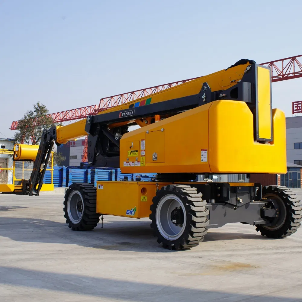 Aerial Ladder Equipment with Hydraulic Telescopic Boom Lift and Knuckle Articulating Joints