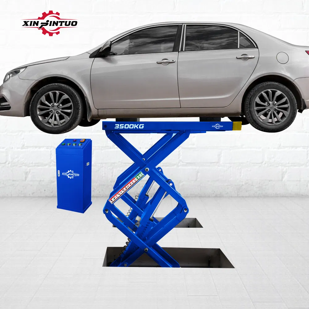 Jintuo Hydraulic Underground Scissor Used Car Lift for Vehicle Service Station Equipment