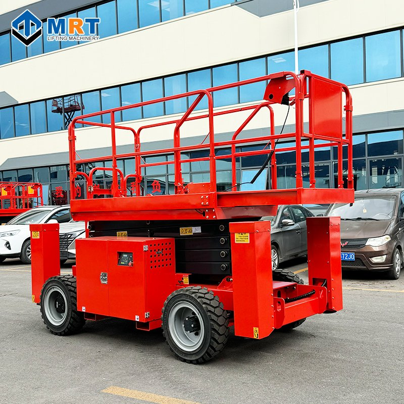 Mrt China High Quality Rough Terrain off-Road Wheel Scissor Lift Platform Scaffold Lift Bulk Resale 14m 16m 18m 20m